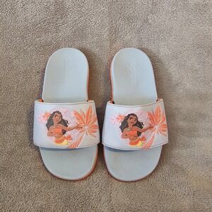 Adidas x Disney Moana‎ Girls Slip on Slide Sandals Size 11